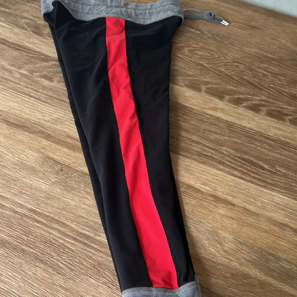 ♥️Tommy Hilfiger Sport black & red Jogger Sweat Pants Size large - Picture 7 of 10
